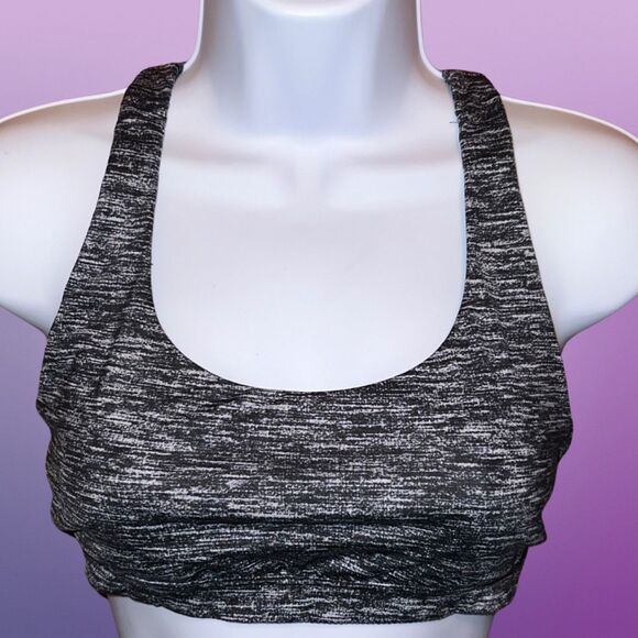 Victoria’s Secret Victoria Sport Heatherd Gray CrossBack Sports Bra Size Small - Picture 2 of 5